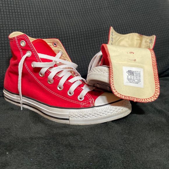 Converse Other - Red Converse hi tops